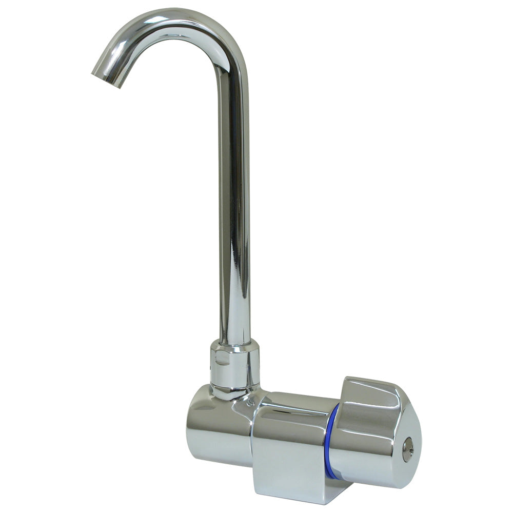 Scandvik Ceramic Family Tap with Folding Spout - Chrome Finish