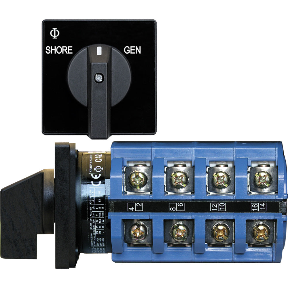 Blue Sea 6337 Switch, AC 120V AC 30A OFF+2 Position