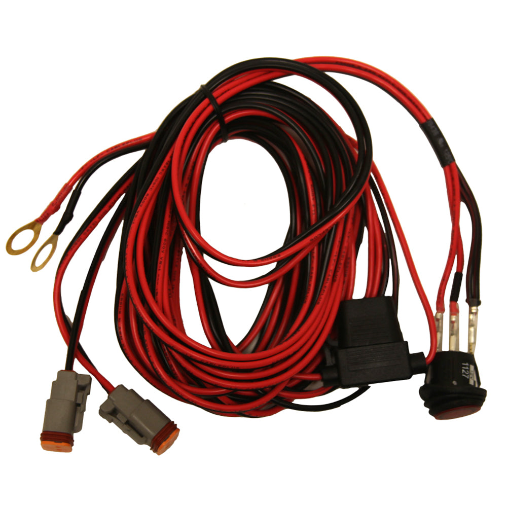 RIGID Industries Wire Harness for Dually Pair with Inline Fuse Holder 18 AWG