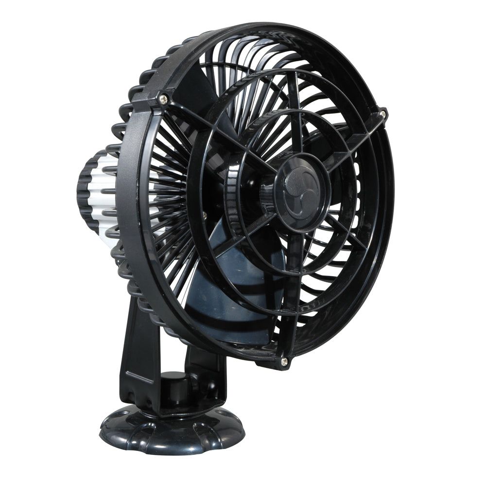 SEEKR by Caframo Kona 817 12V with 3 Speeds 7" Marine Fan Waterproof, Black