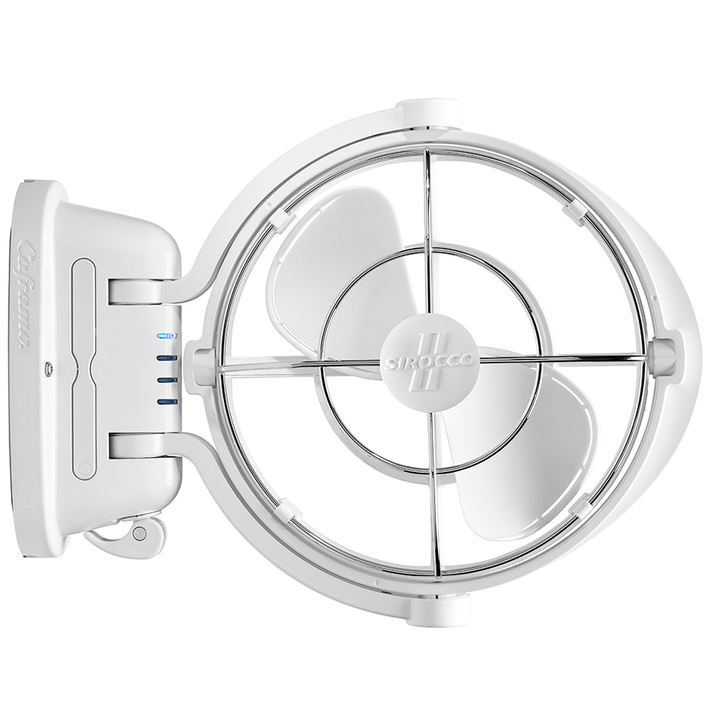 SEEKR by Caframo 7010 Sirocco II 3-Speed 7" Gimbal Fan 12-24V with 360° ,White