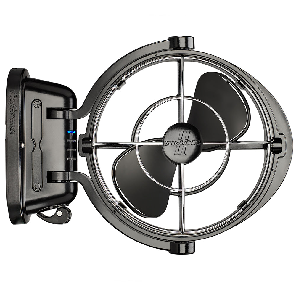 SEEKR by Caframo 7010 Sirocco II 3-Speed 7" Gimbal Fan 12-24V with 360° ,Black