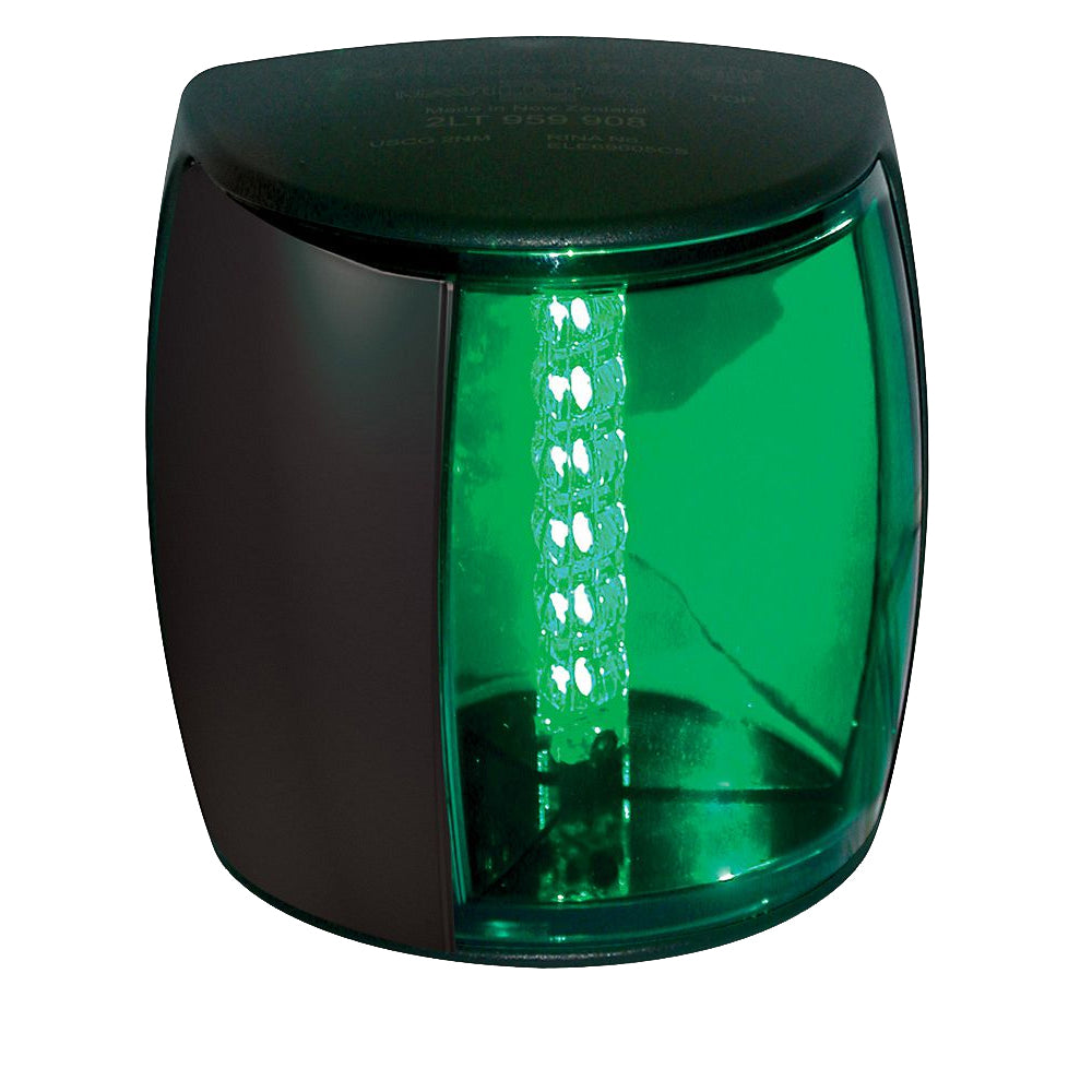 Hella Marine NaviLED PRO Starboard Navigation Lamp 2nm, Green Lens/Black Housing