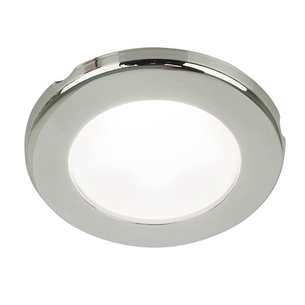 Hella Marine 75 3" Round Screw Mount Down LED Light Stainless Steel Rim - 12V