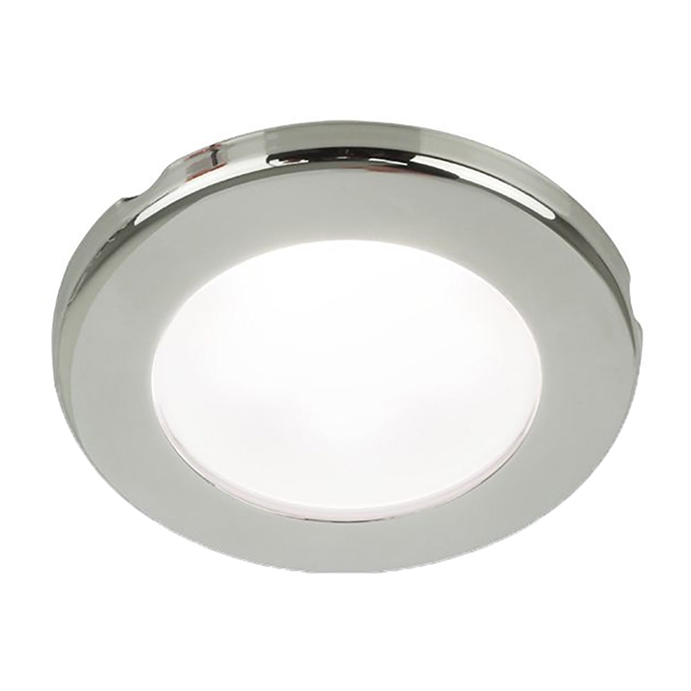 Hella Marine 75 3" Round Screw Mount Down Light White LED Stainless Steel, 24V