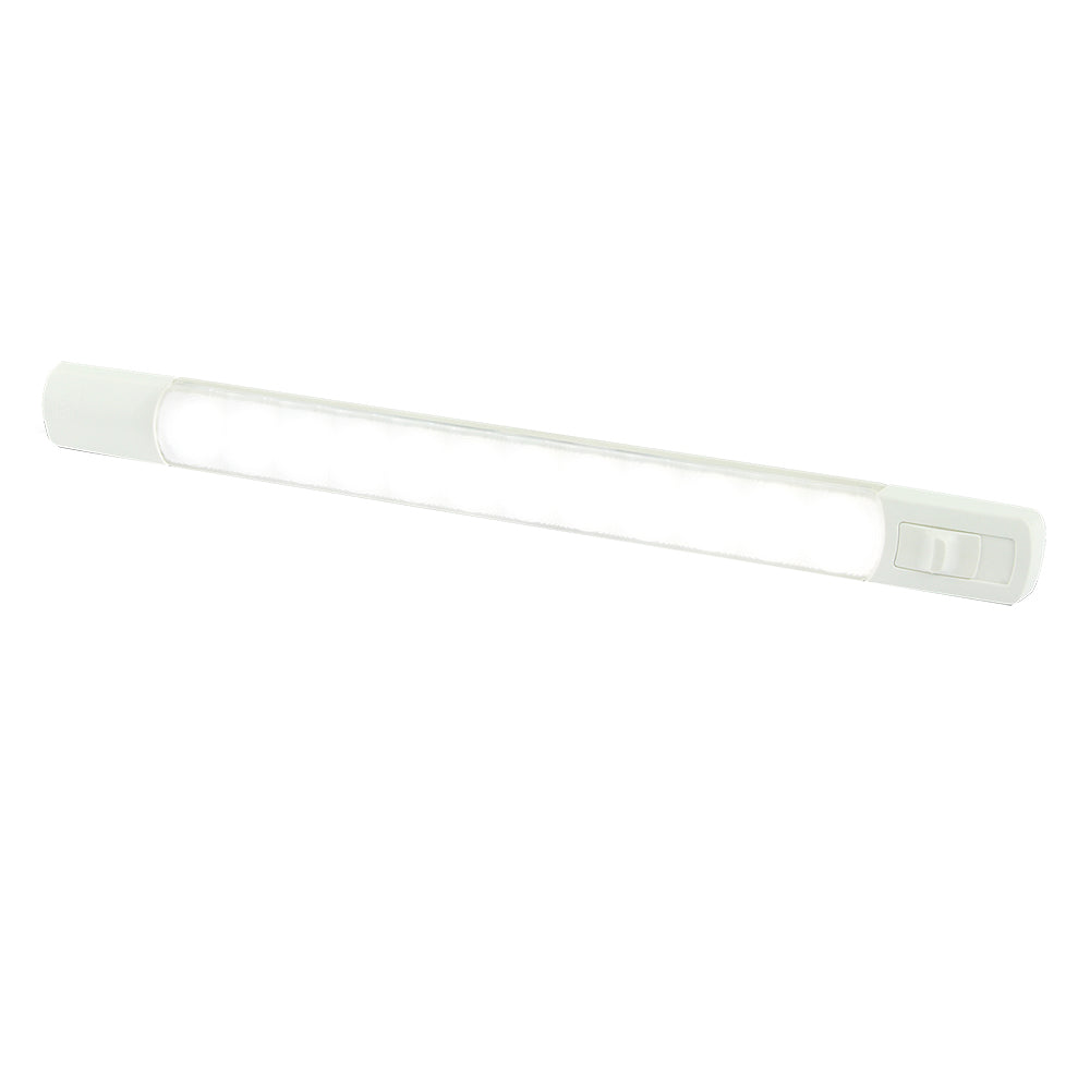 Hella Marine Surface Strip Light with Switch - White LED - 12V