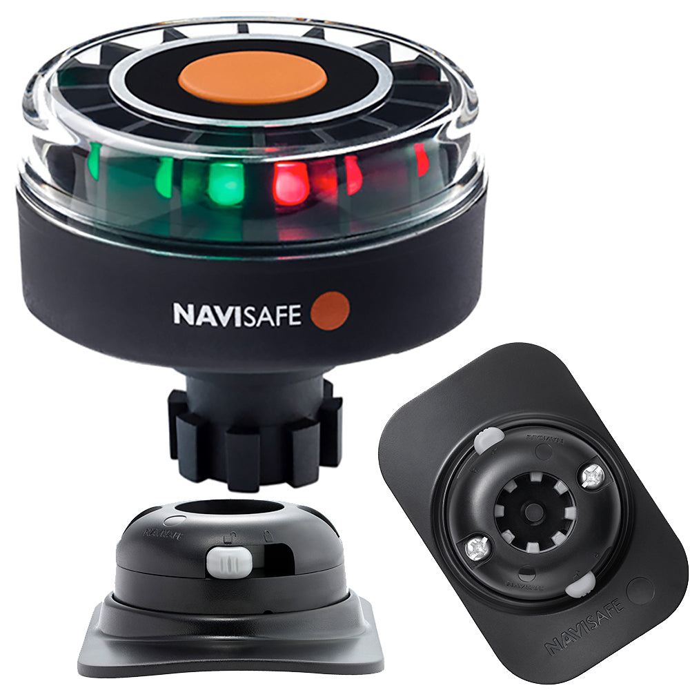 Navisafe Navilight Tricolor 2NM with Navibolt Base & RIB Mount - Black