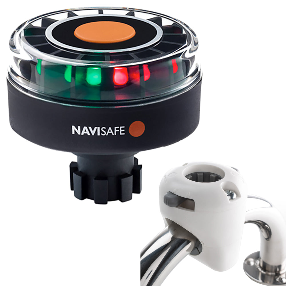 Navisafe Navilight Tricolor 2NM with Navibolt Base & Rail Mount - White