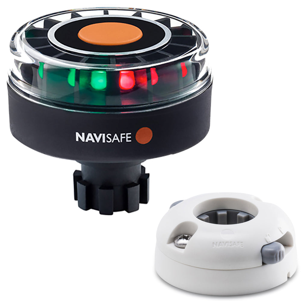 Navisafe Navilight Tricolor 2NM with Navibolt Base & Horizontal Mount - White