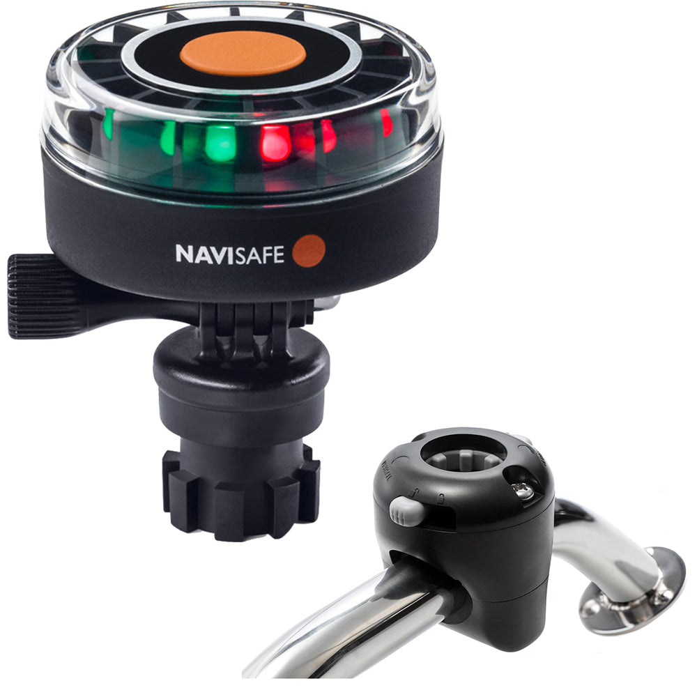 Navisafe Navilight 2NM Tricolor with Navimount Base & Rail Mount - Black