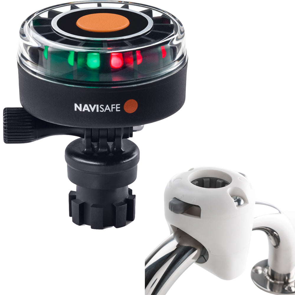 Navisafe Navilight 2NM Tricolor with Navimount Base & Rail Mount - White