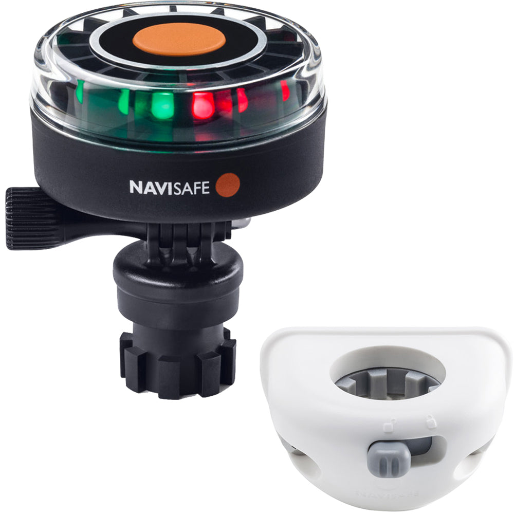 Navisafe Navilight 2NM Tricolor with Navimount Base & Vertical Mount - White