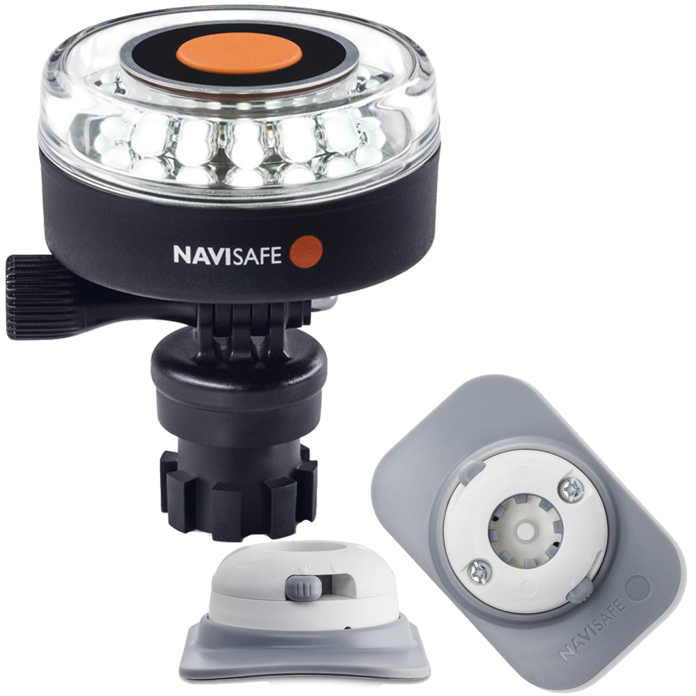 Navisafe Navilight 360° 2NM White with Navimount Base & RIB Mount - White