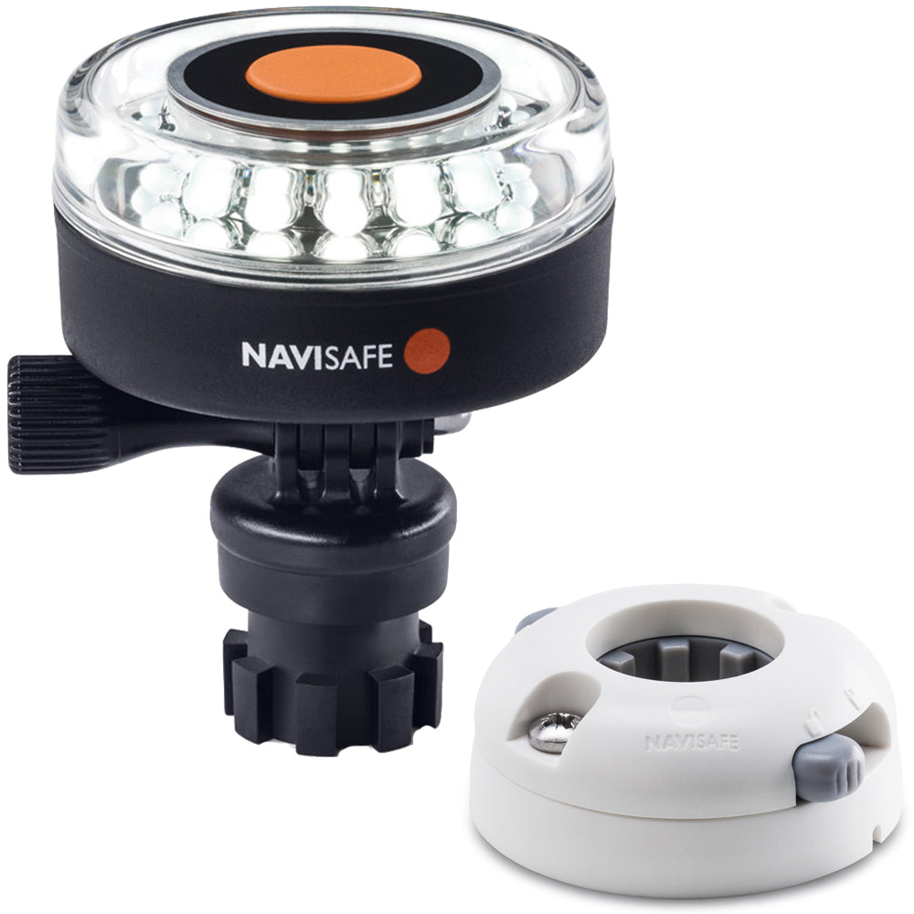 Navisafe Navilight 360° 2NM White with Navimount Base & Horizontal Mount - White