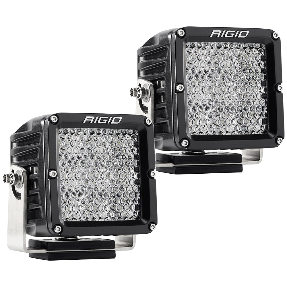 RIGID Industries 322313 D-XL PRO Diffused with Vibration Isolator, Black (Pair)