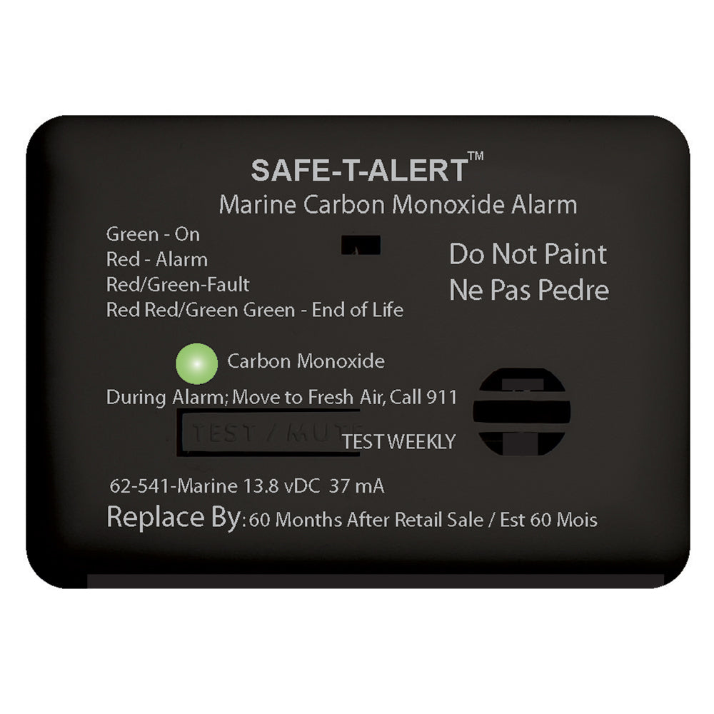 Safe-T-Alert 62 Series Carbon Monoxide Alarm - 12V - Surface Mount - Black