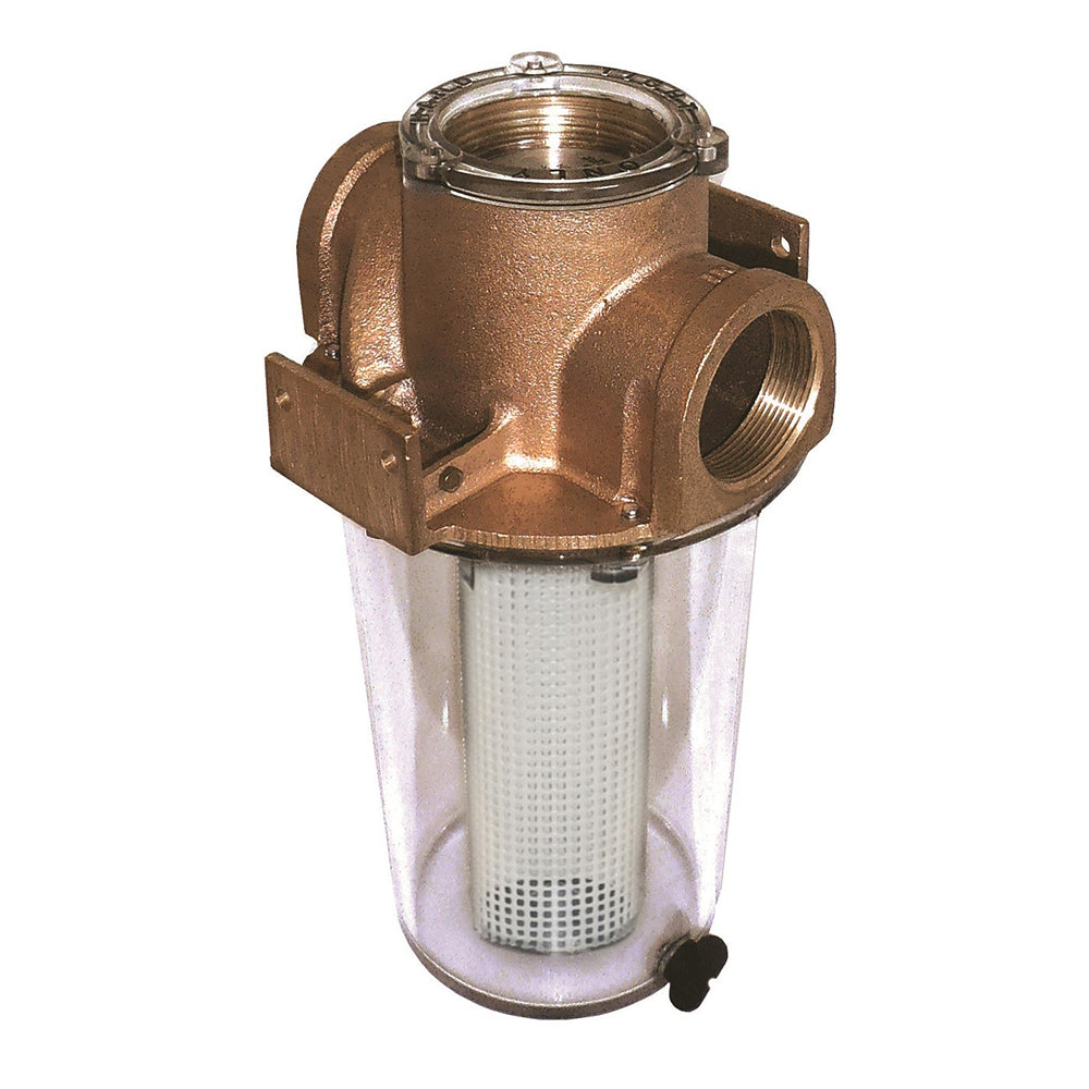 GROCO ARG-500 Series 1/2" Raw Water Strainer with Non-Metallic Plastic Basket