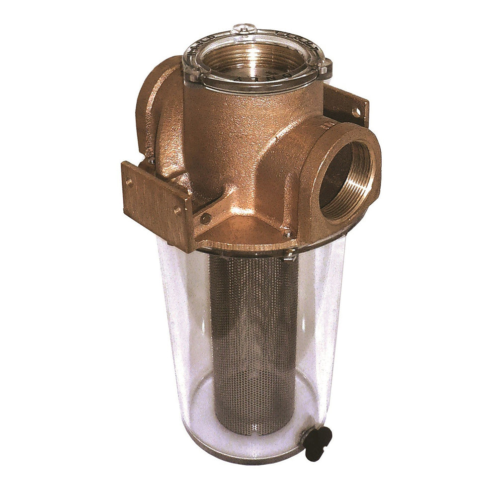 GROCO ARG-500 Series 1/2" Raw Water Strainer with Stainless Steel Basket