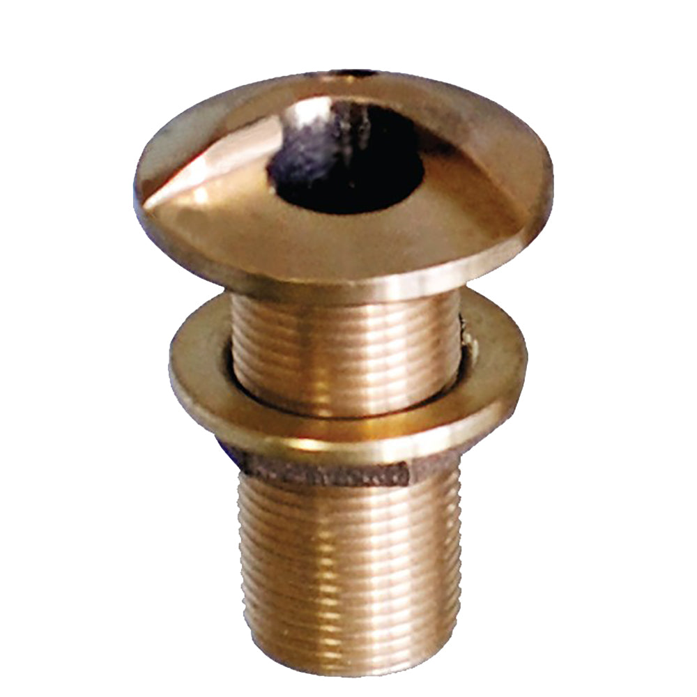 GROCO 1-1/4" Bronze High Speed Thru-Hull Fitting with Nut