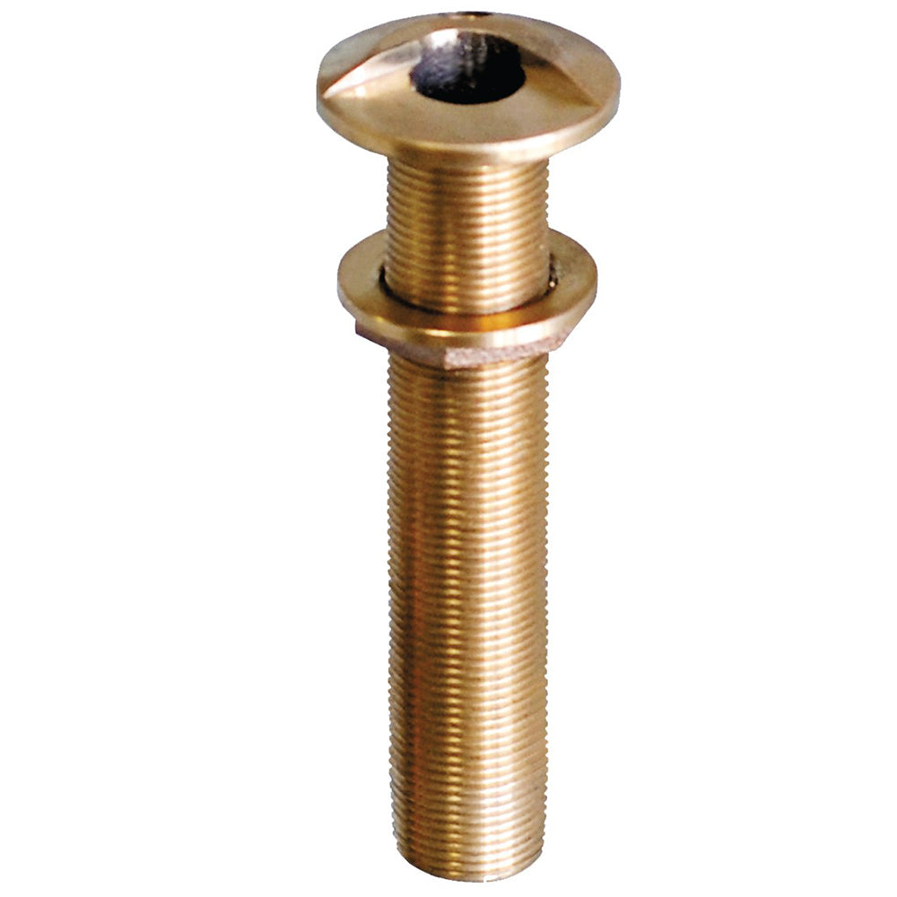 GROCO 3/4" Bronze Extra Long High Speed Thru-Hull Fitting with Nut