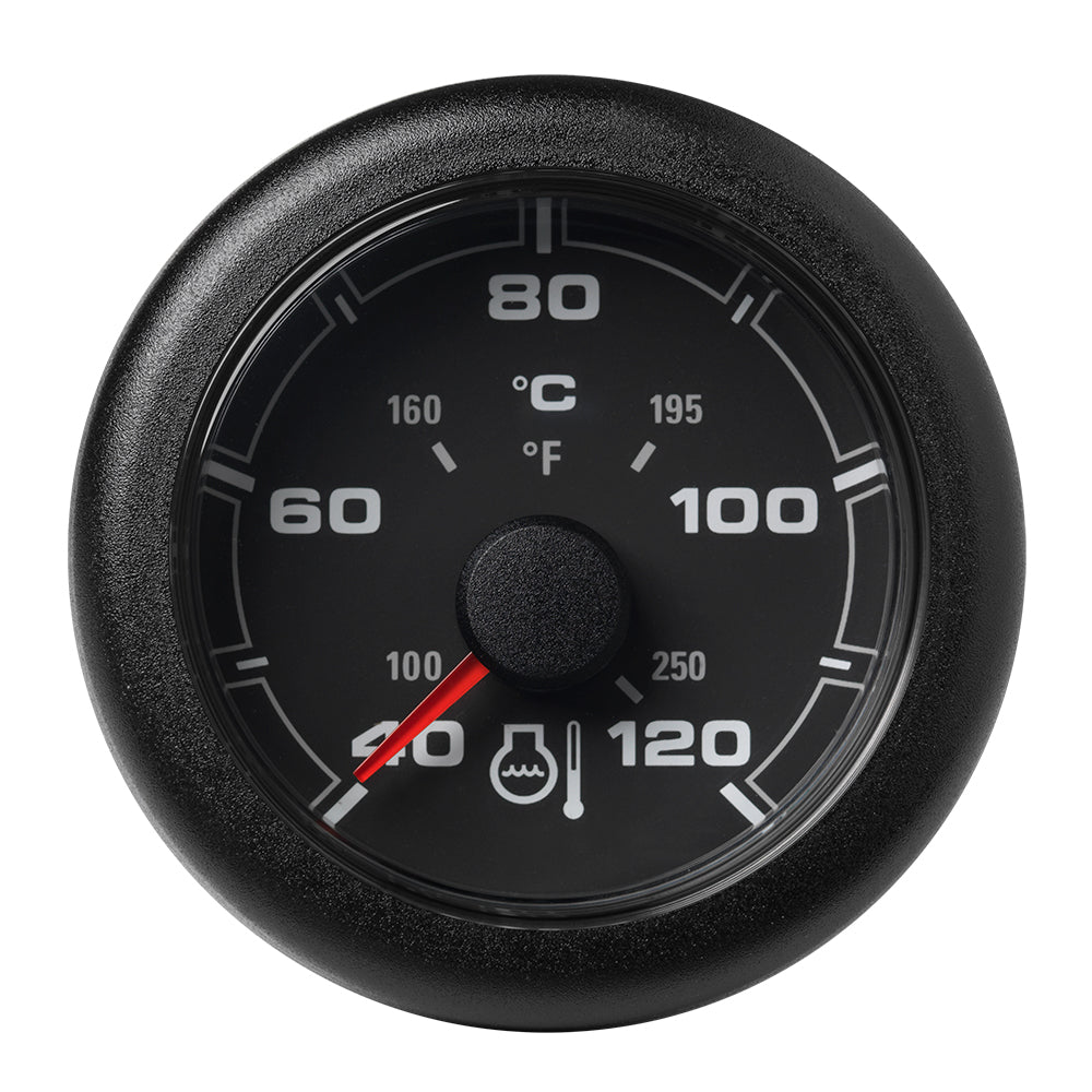 Veratron 52mm (2-1/16") OceanLink Coolant Temperature Gauge Dial and Bezel Black