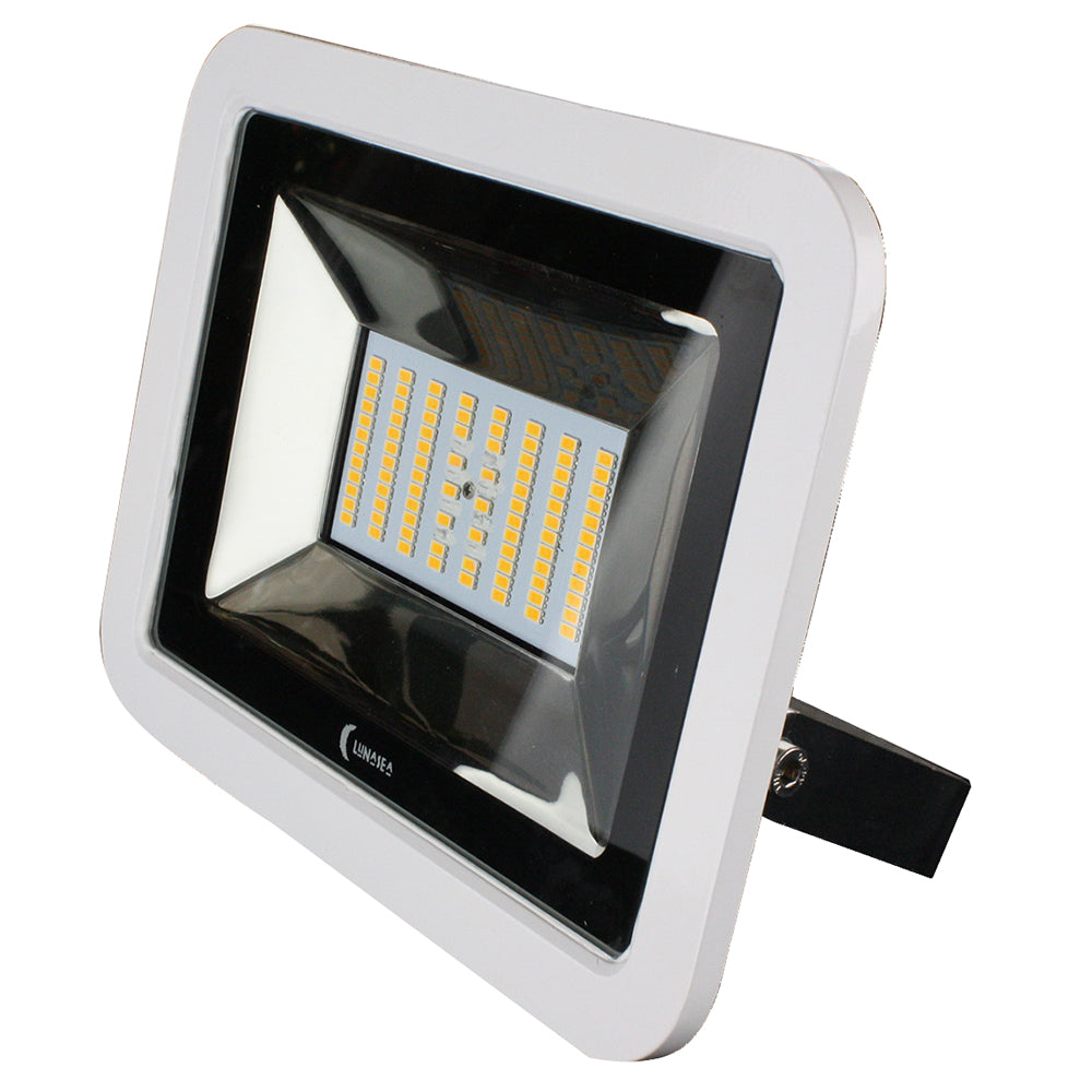 Lunasea 35W Slimline LED Floodlight, 12/24V, Cool White, 4800 Lumens, 3' Cord