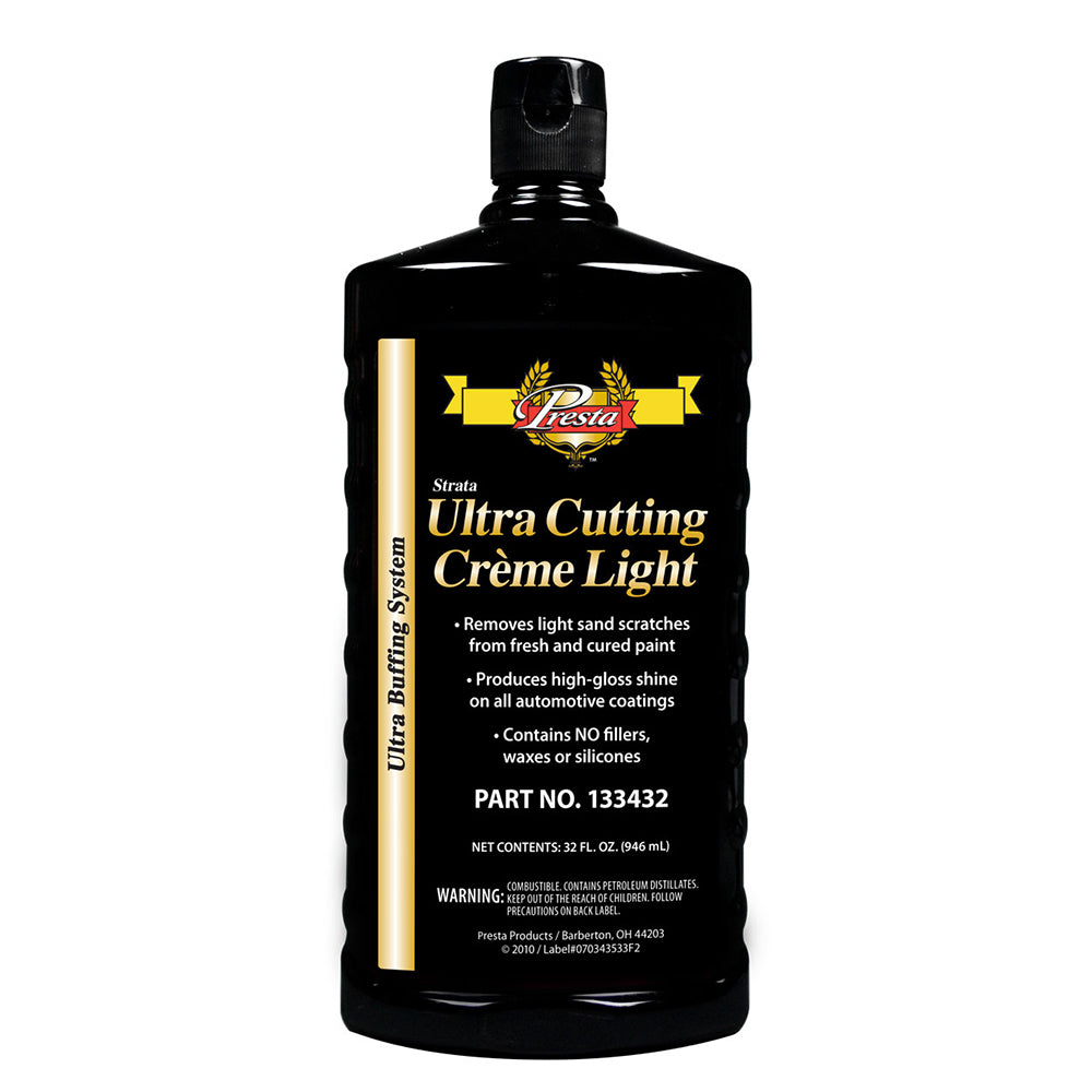 Presta 133432 32oz Ultra Cutting Creme Light Removes Sand Scratches Cleaning