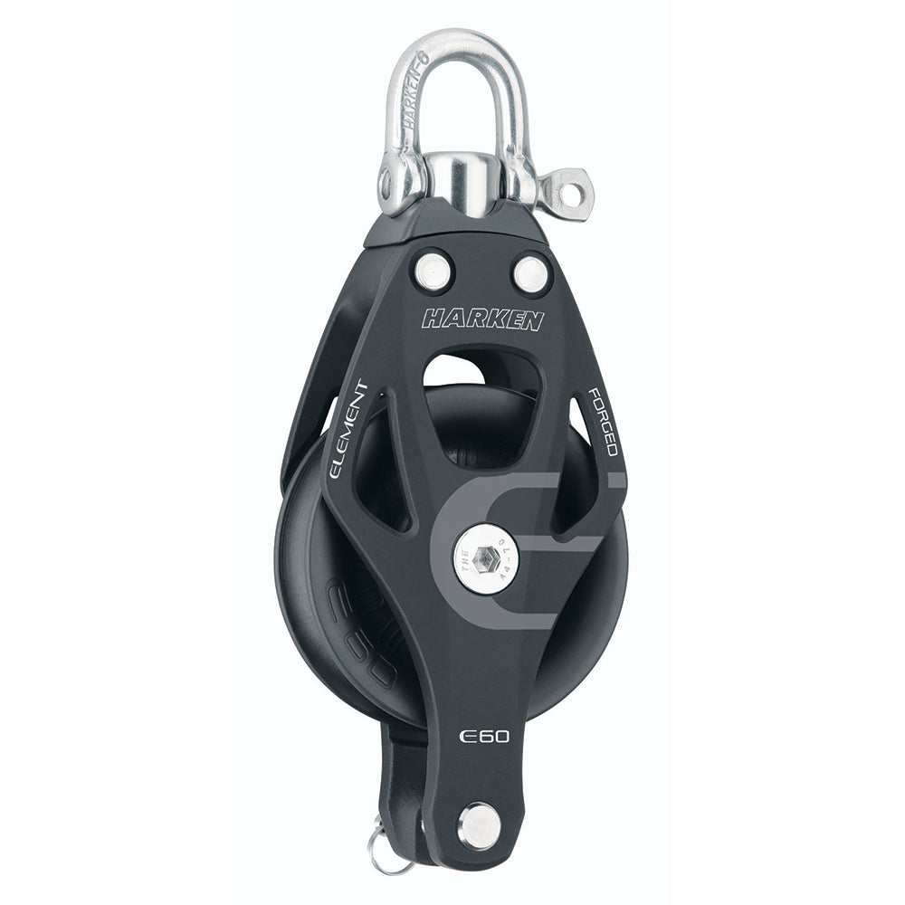 Harken 60mm Single Aluminum Element Block w/Swivel Becket