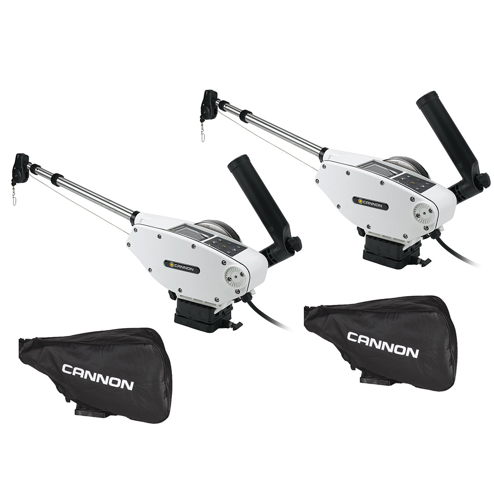 Cannon Optimum 10 Tournament Series BT Electric Downrigger 2-Pack, Black Covers