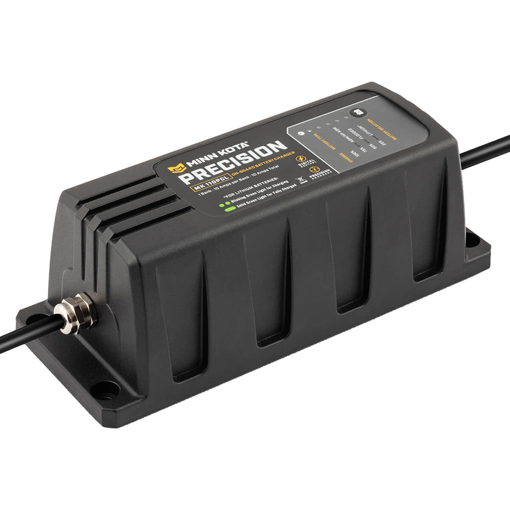 Minn Kota On-Board Precision MK-110 PCL 1 Bank x 10 AMP LI Optimized Charger