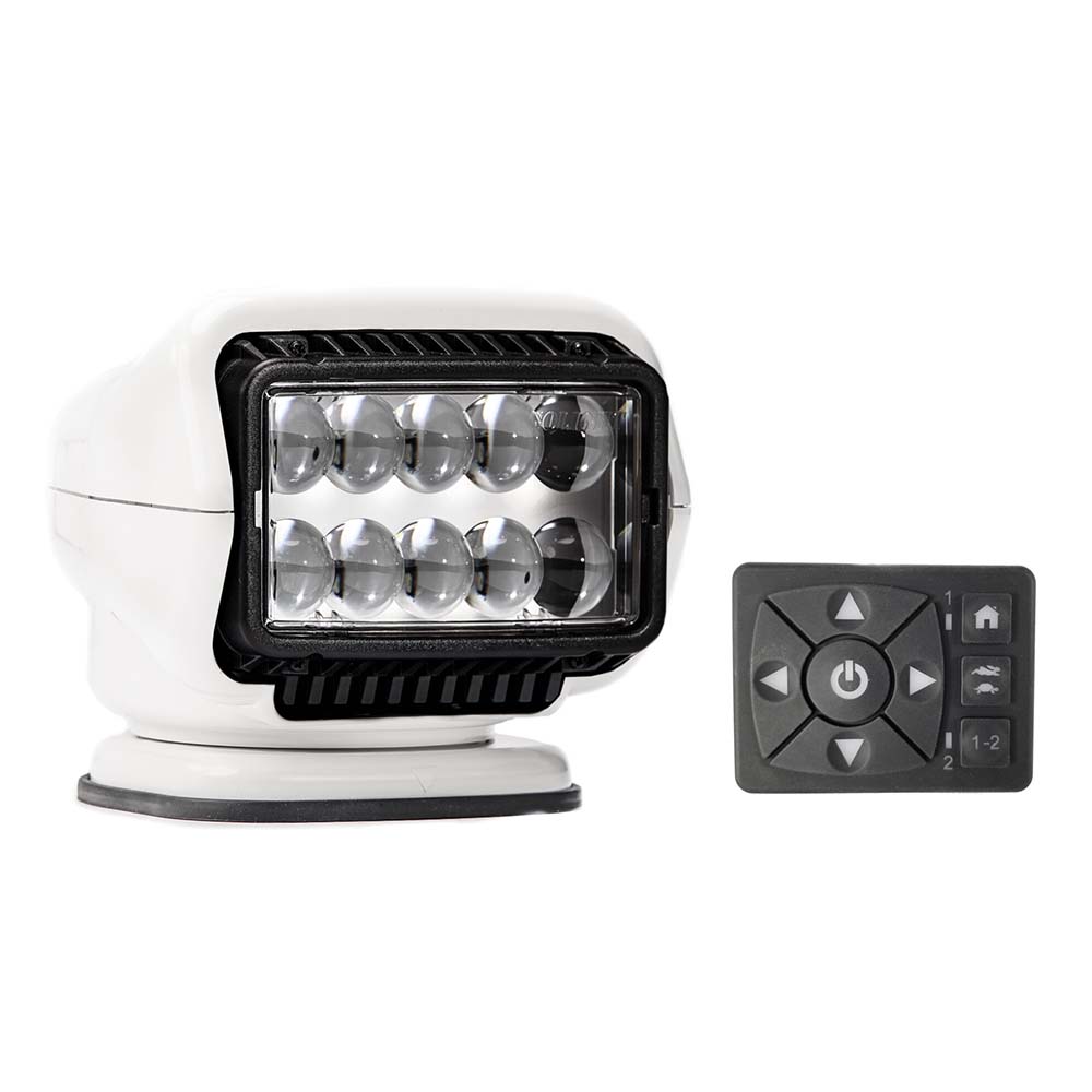 Golight Stryker Permanent Mount White 12V LED w/Hard Wired Dash Mount Remote