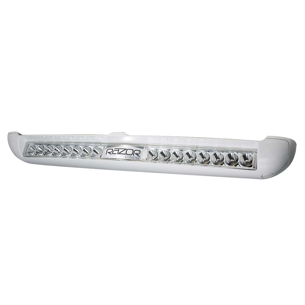 Lumitec Razor Light Bar - Spot - White Housing with Inverted Logo Flush Mount