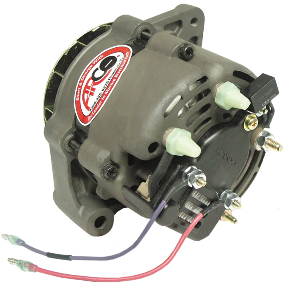 ARCO Marine Premium Replacement Alternator with Single Groove Pulley - 12V, 55A