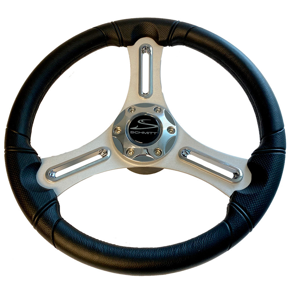 Schmitt Marine Torcello 14" Wheel - 03 Series - Polyurethane Wheel w/Chrome Trim