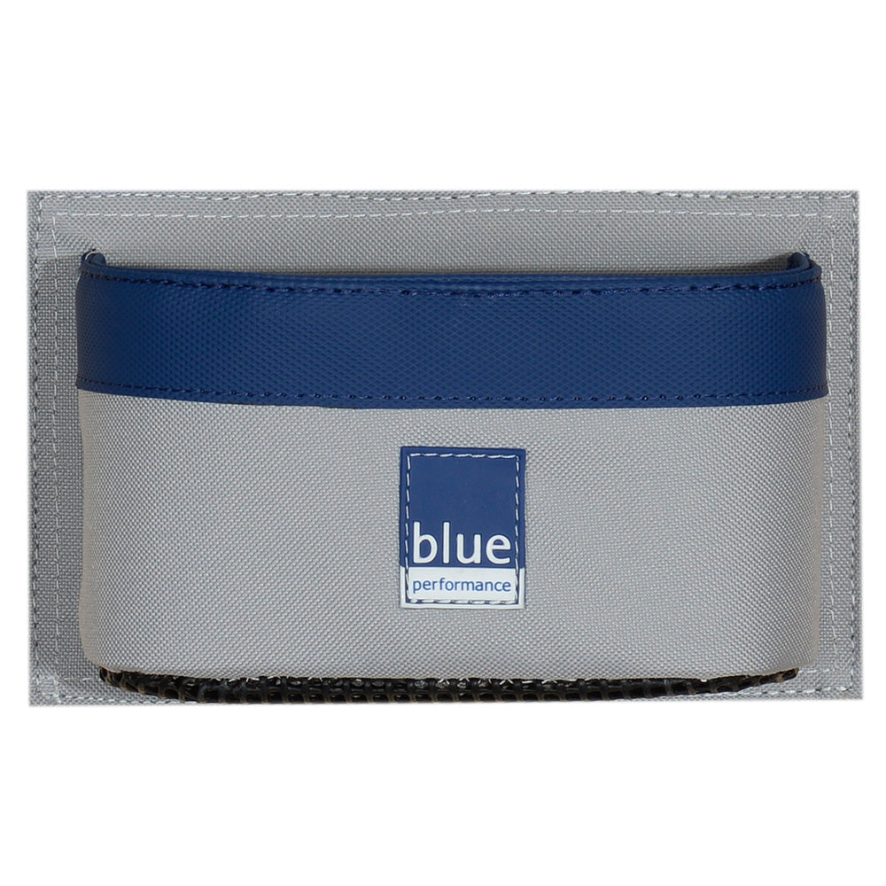Blue Performance Can Holder with Hooks