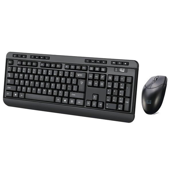 Adesso WKB-1320CB EasyTouch Antimicrobial Wireless Desktop Keyboard and Mouse