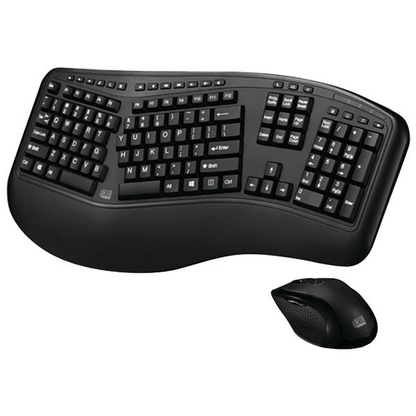 Adesso WKB-1500GB Tru-Form Media 1500 Wireless Ergonomic Keyboard & Laser Mouse