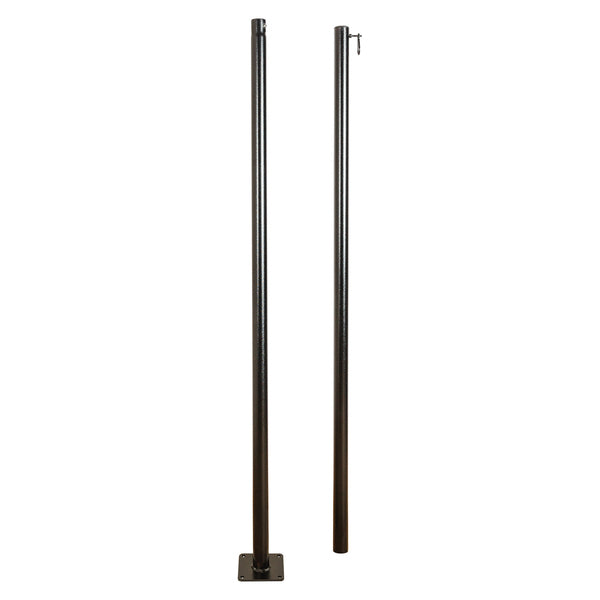 IYN 32378 Stands Hangs String-Light Pole Stand with Mounting Plate, Black