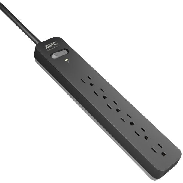 APC PE610 6-Outlet SurgeArrest Essential Series Surge Protector (10ft Cord)