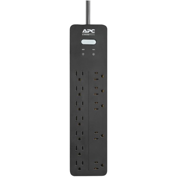 APC PH12 12-Outlet SurgeArrest Home/Office Series Surge Protector, 6ft Cord