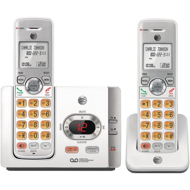 AT&T DECT 6.0 Cordless Answering System with Caller ID/Call Waiting (2 Handsets)