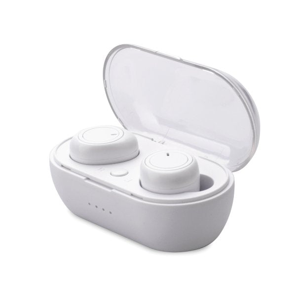 AT&T T10-WHT In-Ear True Wireless Stereo Bluetooth Mini Earbuds Microphone White