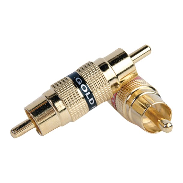 DB Link BM105 RCA Male to Male Metal Left and Right Barrel Audio Connectors Pair