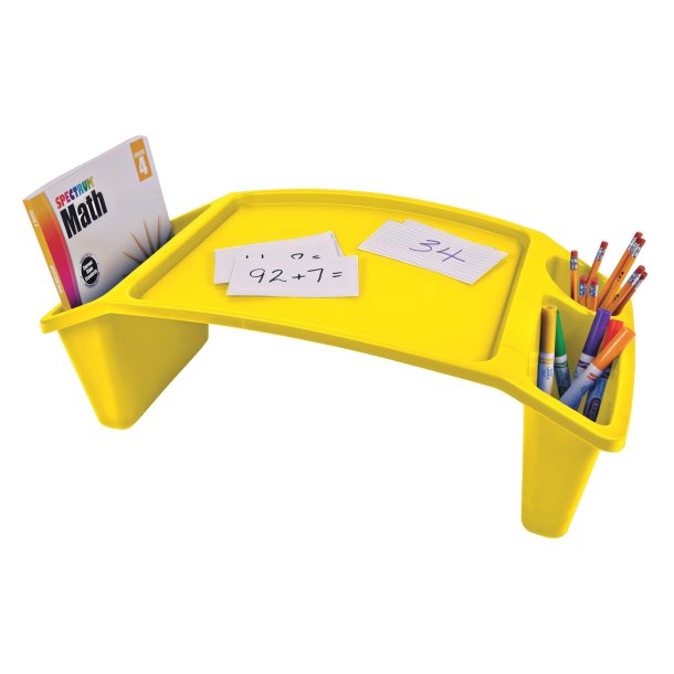 Deflecto 39502YEL Antimicrobial Kids Lap Desk Tray (Yellow)