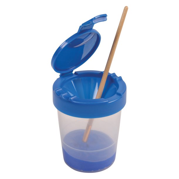 Deflecto 39515BLU Little Artist Antimicrobial Kids No-Spill Paint Cup (Blue)