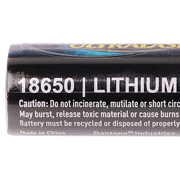 Ultralast UL1865-34-1P 3,400 mAh 18650 Blister-Carded Batteries (Single Pack)