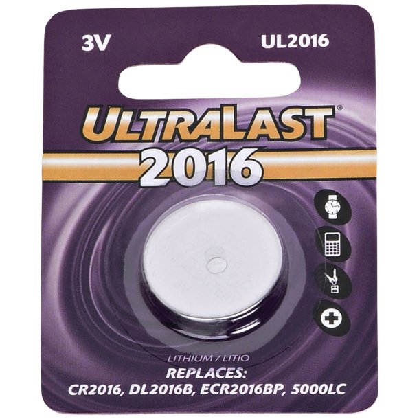 Ultralast UL2016 CR2016 Lithium Coin Cell Battery