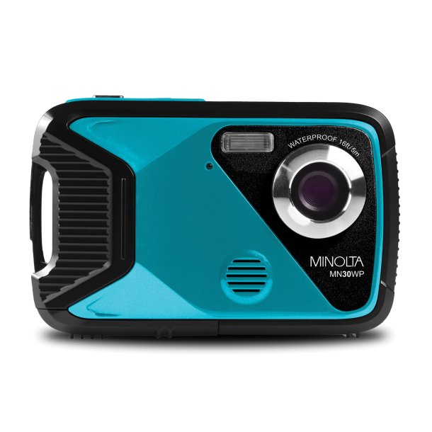 Minolta MN30WP-TL Waterproof 4x Digital Zoom 21 MP/1080p Digital Camera (Teal)