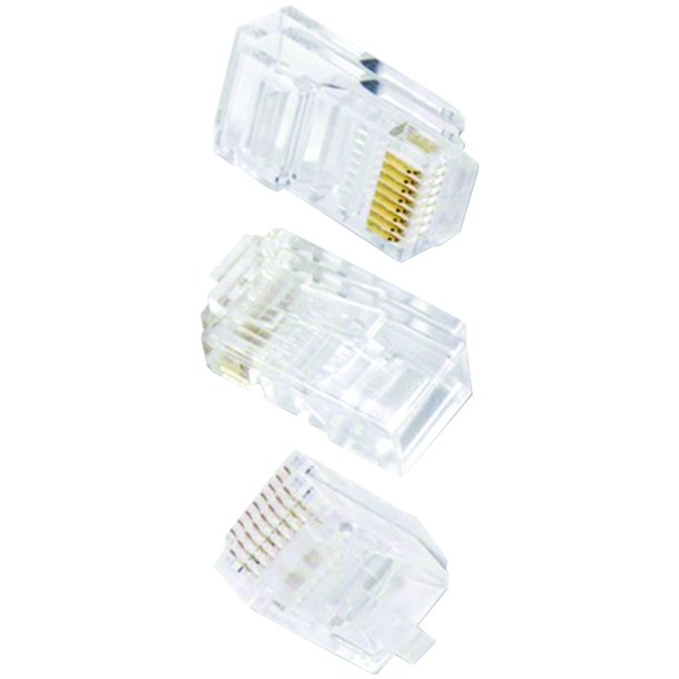 Ethereal C6T 8-Pin CAT-6 Crimp Connectors, 50-Pack