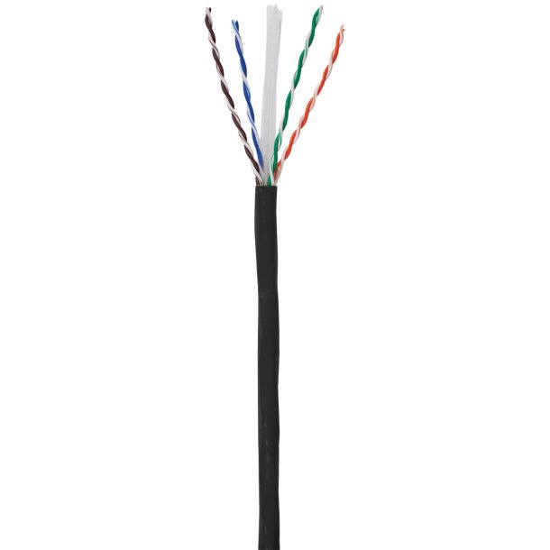 Ethereal CAT6-BK-R 23-4 Pair CAT-6 Cable, 1,000ft (Black)